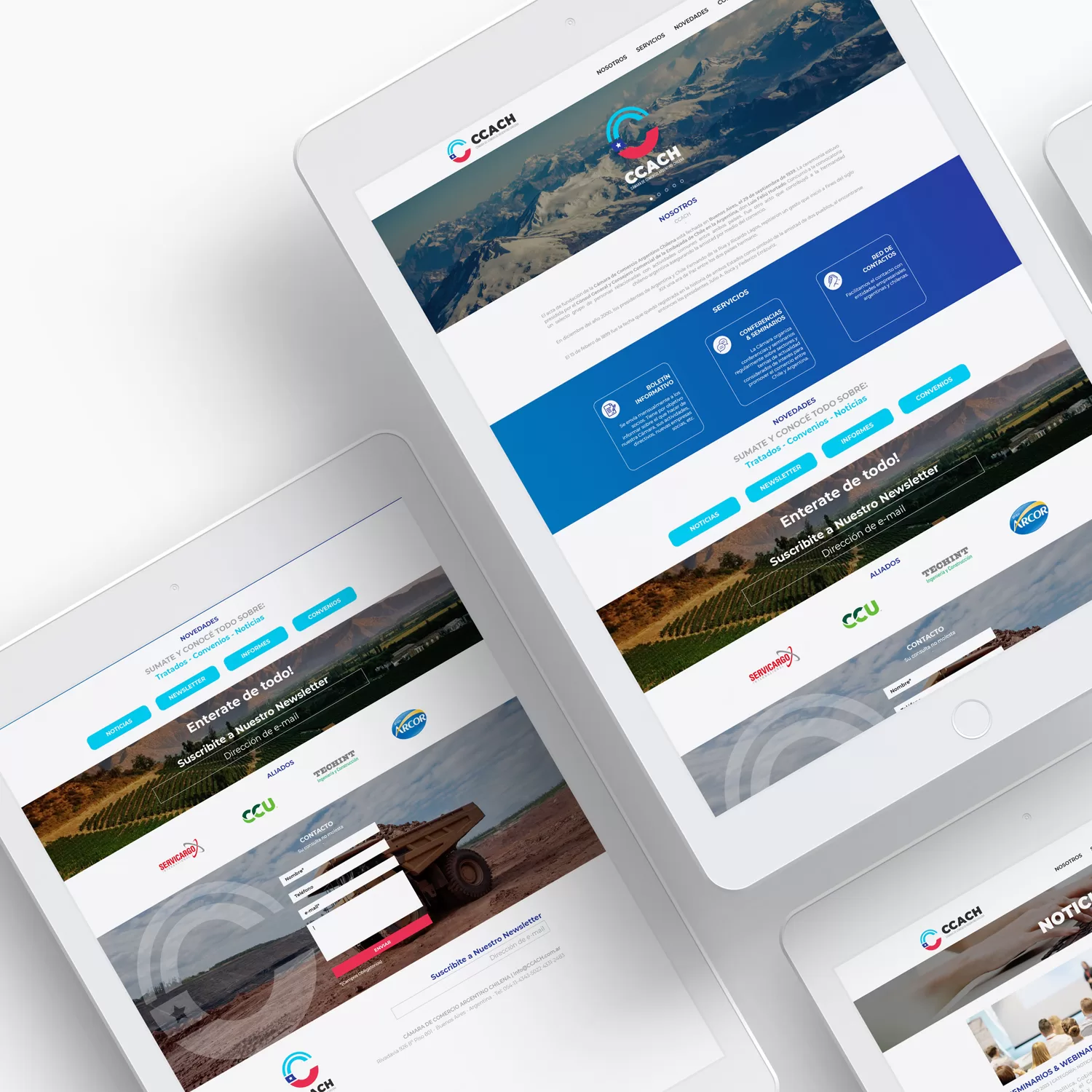 Diseño Web - Cámara de Comercio Argentino Chilena